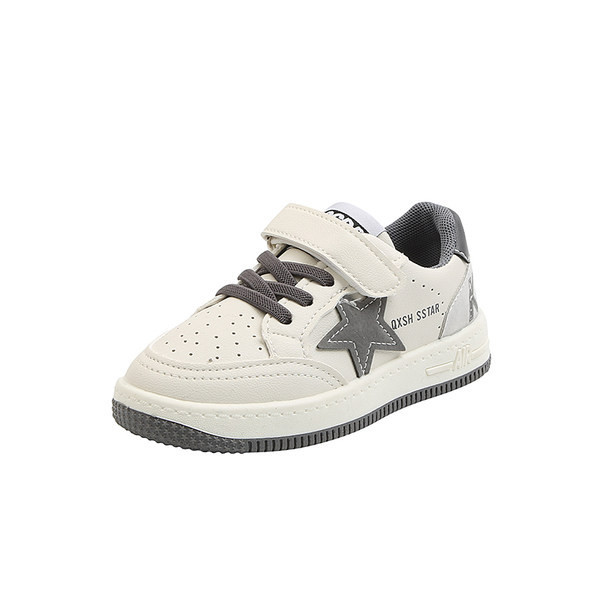 Dječje casual tenisice sa naljepnicom i ravnim potplatom u tri boje