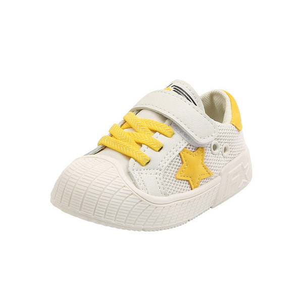 Μοντέρνα παιδικά αθλητικά παπούτσια με πλέγμα και λουράκια βελκρό