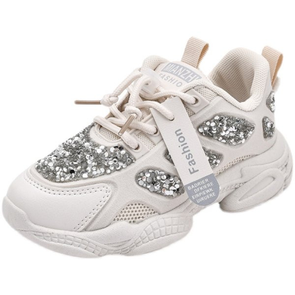 Moderne tenisice od eko kože sa sjajnim česticama