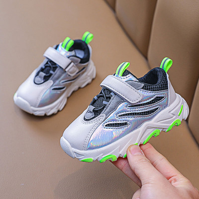 Νέο μοντέλο παιδικά αθλητικά παπούτσια για κορίτσια ή αγόρια - μαύρο, λευκό και ροζ χρώμα