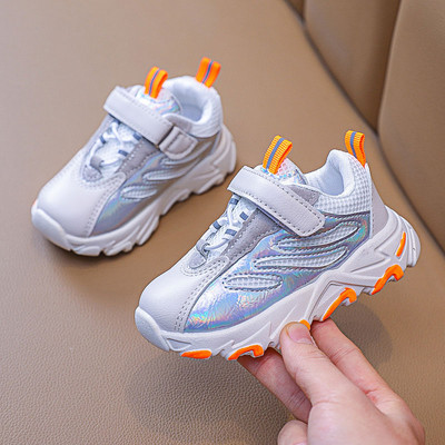 Νέο μοντέλο παιδικά αθλητικά παπούτσια για κορίτσια ή αγόρια - μαύρο, λευκό και ροζ χρώμα