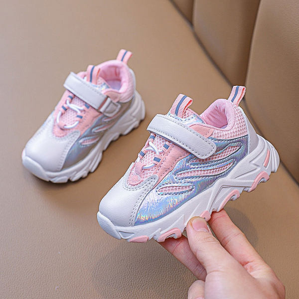 Νέο μοντέλο παιδικά αθλητικά παπούτσια  για κορίτσια ή αγόρια - μαύρο, λευκό και ροζ χρώμα