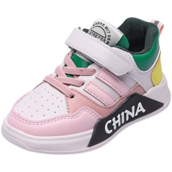 Παιδικά αθλητικά παπούτσια έως τον  αστραγάλα με κορδόνια και λουράκια βελκρό 