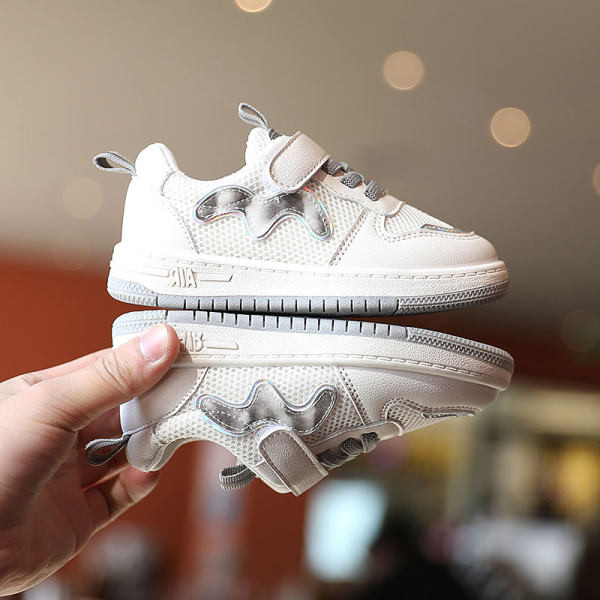 Paprasti vaikiški sportbačiai su tinkleliu mergaitėms ir berniukams