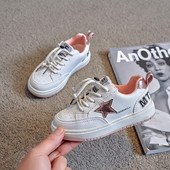Adidași pentru copii de primăvară din piele ecologică cu stea
