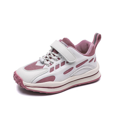 Παιδικά αθλητικά παπούτσια με πλέγμα και λουράκια βελκρό