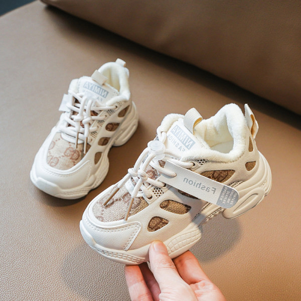 Moderne dječje tenisice za djevojčice s grubim potplatom i vezicama