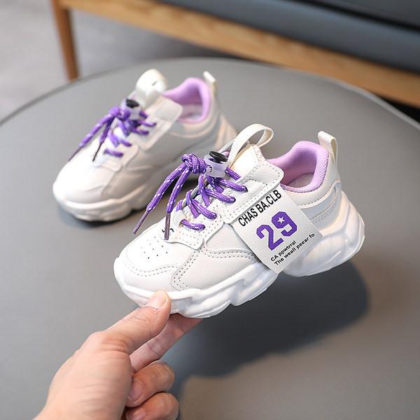 Légáteresztő gyerekcipő fűzős - eko bőrből