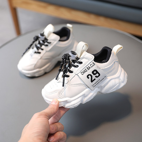 Légáteresztő gyerekcipő fűzős - eko bőrből