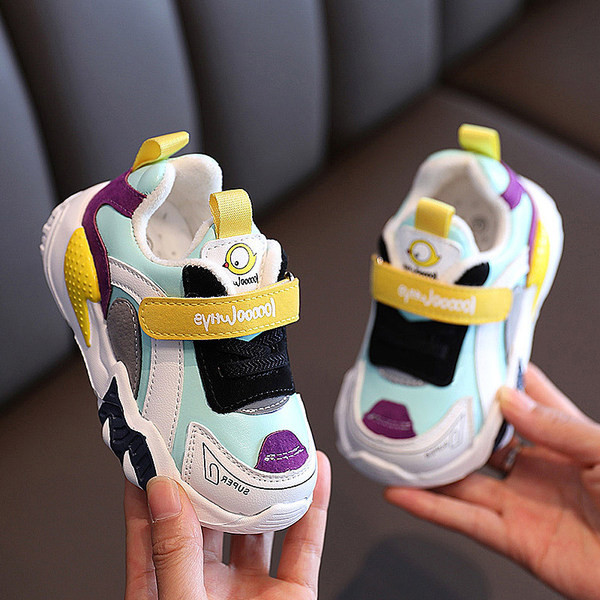 Casual παιδικά αθλητικά παπούτσια για κορίτσια με λουράκια βελκρό
