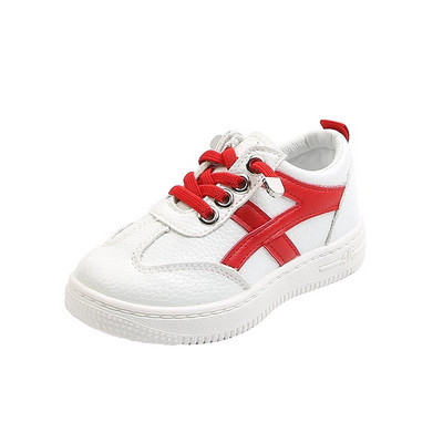 Παιδικά αθλητικά  παπούτσια από οικολογικό δέρμα με επίπεδη σόλα  για κορίτσια και αγόρια