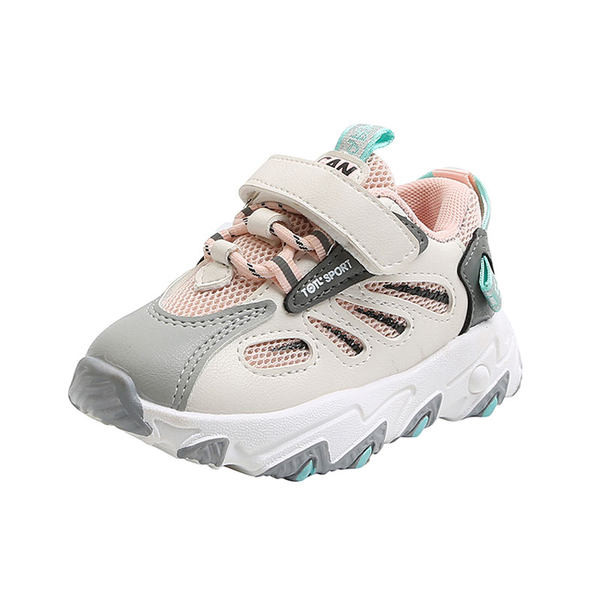 Παιδικά αθλητικά πάνινα παπούτσια με πλέγμα και κορδόνια - για κορίτσια και αγόρια