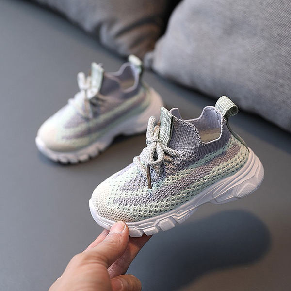 Παιδικά αθλητιά παπούτσια από ύφασμα με κορδόνια - για κορίτσια και αγόρια