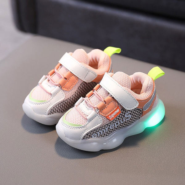 Adidași luminoși pentru copii cu inscripție