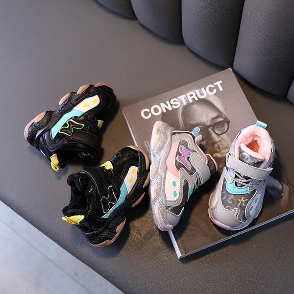 Adidași pentru copii cu căptușeală caldă și talpă aspră