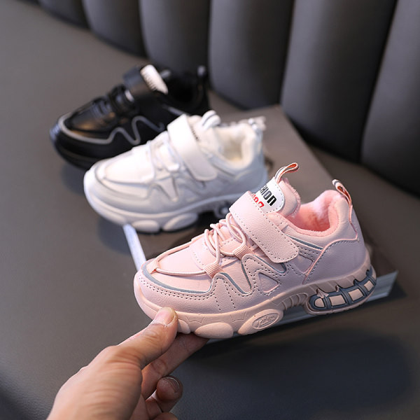 Adidași pentru copii cu căptușeală caldă, autocolante și cravate