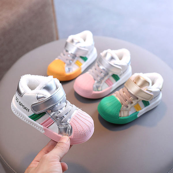 Adidași moderni pentru copii pentru fete cu căptușeală moale și caldă