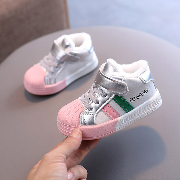 Adidași moderni pentru copii pentru fete cu căptușeală moale și caldă