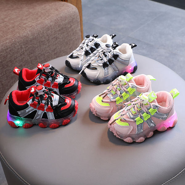 Sportske dječje svjetleće tenisice s vezicama