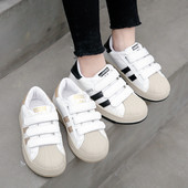 Tenisi casual pentru copii din imitatie de piele cu inchidere cu velcro