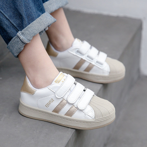 Dječje casual tenisice od umjetne kože s čičak kopčanjem