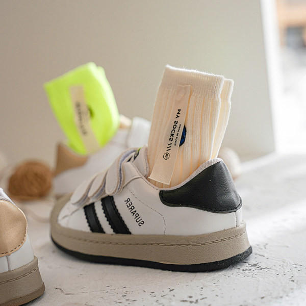 Dječje casual tenisice od umjetne kože s čičak kopčanjem