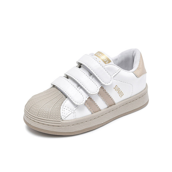 Dječje casual tenisice od umjetne kože s čičak kopčanjem