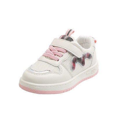 Prozračne dječje tenisice s ravnim potplatom i mrežicom