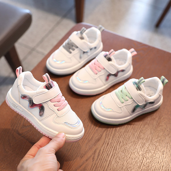 Prozračne dječje tenisice s ravnim potplatom i mrežicom