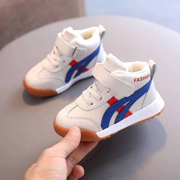 Jesenske dječje cipele od umjetne kože s ravnim potplatom