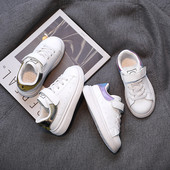 Adidași casual din piele ecologică cu platformă plată pentru fete