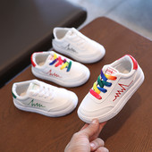 Bērnu ādas kedas ar plakanām zolēm meitenēm un zēniem