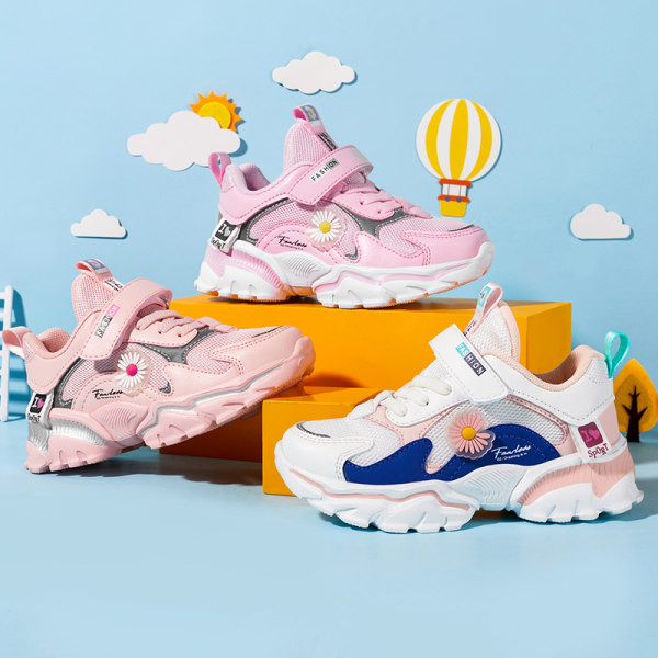 Ležerne dječje tenisice s vezom i mrežom