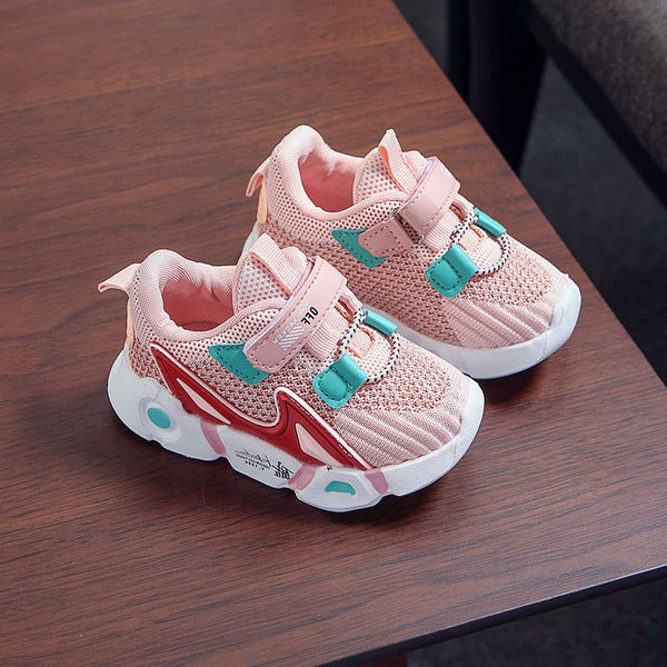 Model nou de adidași cu plasă pentru copii cu autocolante - potriviti pentru fete și băieți