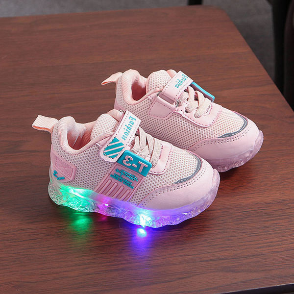 Moderne dječje tenisice sa svjetlećim đonom - za djevojčice