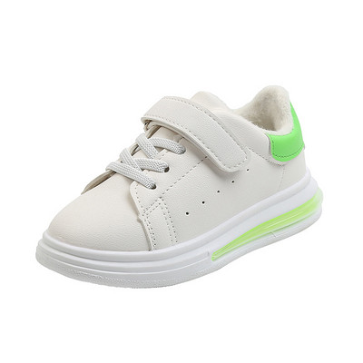 Tenisice za djevojčice od umjetne kože s vezicama i naljepnicama