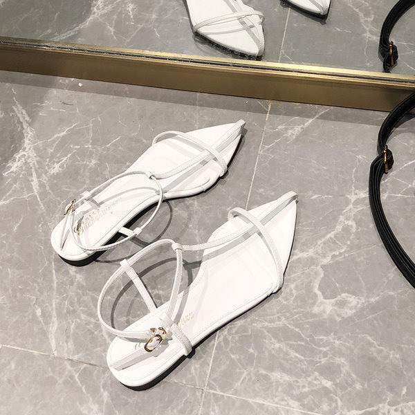 Ležerne ženske kožne sandale s remenčićima