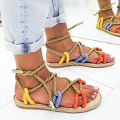 Sandale casual joase cu sireturi