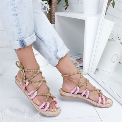 Sandale casual joase cu sireturi
