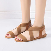 Sandale casual cu bretele elastice