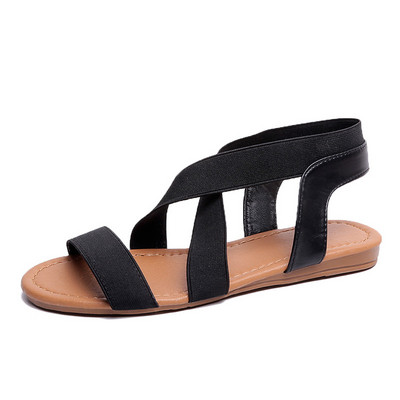 Sandale casual cu bretele elastice