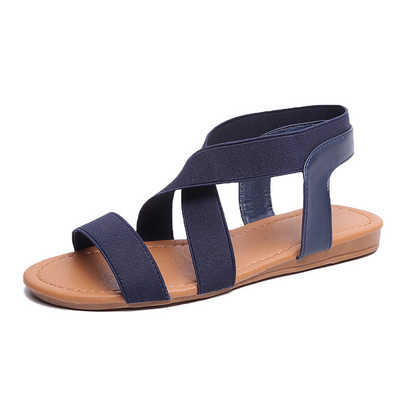 Sandale casual cu bretele elastice