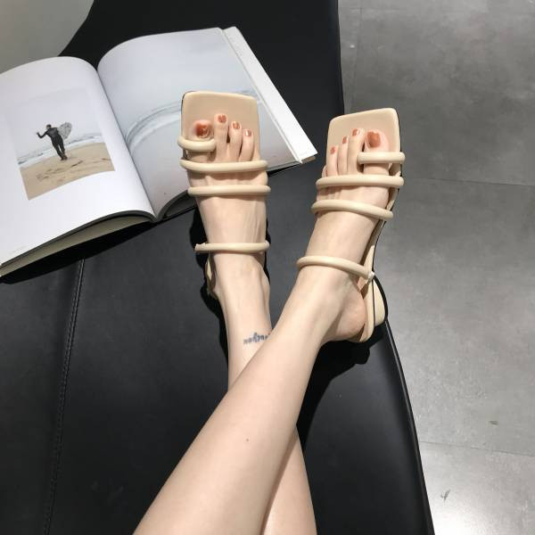 Ležerne ženske sandale sa kožnim remenčićima u više boja