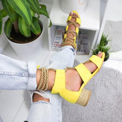 Sandale casual moderne din piele intoarsa ecologica cu sireturi