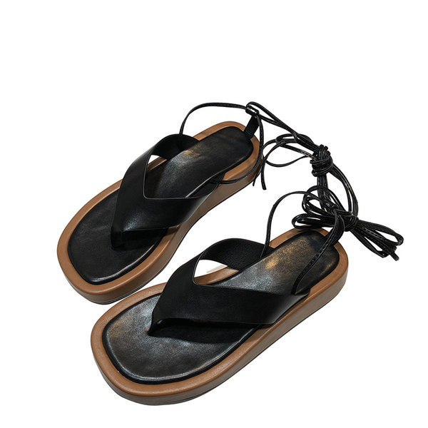 Sandale casual dama din imitatie de piele cu bretele