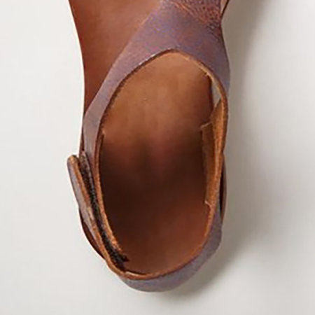 Casual sandale od eko kože i čičak trake