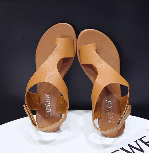 Casual sandale od eko kože i čičak trake