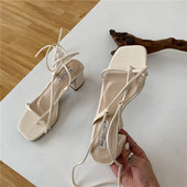 Moderne ženske sandale od umjetne kože s remenčićima - rimski stil