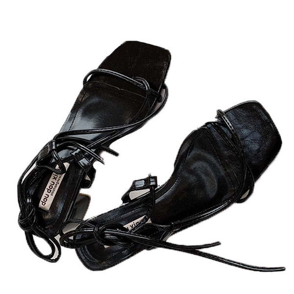 Moderne ženske sandale od umjetne kože s remenčićima - rimski stil