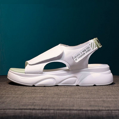 Ležerne ženske sandale sa natpisima